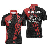 Maxcorners Black Bowling Camo Customized Name And Team Name 3D Shirt
