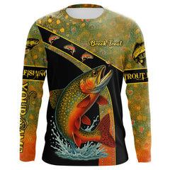 Maxcorners Brook Trout fishing scales UV protection Custom long sleeve fishing shirts, Trout fishing jerseys LM0607