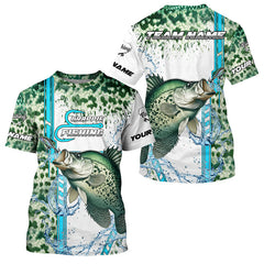 Maxcorners Crappie fishing green scales custom Crappie fishing team jerseys, Crappie fishing apparel MT2108