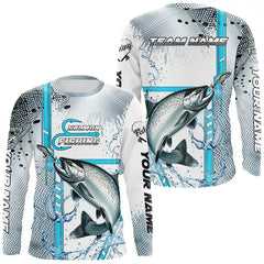 Maxcorners Chinook Salmon fishing scales custom Salmon fishing team jerseys, Salmon fishing apparel MT2108