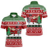 Maxcorners Funny Ugly Christmas Santa Disc Golf Custom Team Name Frisbee Golf Xmas Outfit
