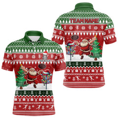 Maxcorners Funny Ugly Christmas Santa Disc Golf Custom Team Name Frisbee Golf Xmas Outfit