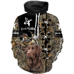 Maxcorners Duck Hunting Customize Name 3D Shirts