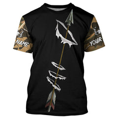 Maxcorners Archery Bow Hunting Custom Name Shirts - Personalized Bowhunting Gifts Shirts for Adult and kid 1 LM2608