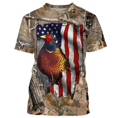 Maxcorners Pheasant Hunting Customize Name 3D Shirts