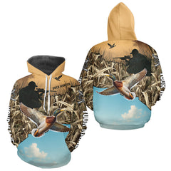 Maxcorners Duck Hunting Camo Shirt For Duck Hunters, Best Hoodie Hunting Gifts