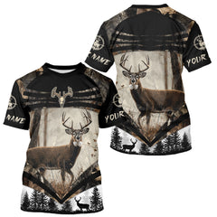 Maxcorners Best Deer Hunting Shirt 3D Custom Name Hoodie, Hunting Sweatshirt for Men LM1112