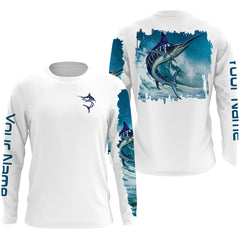 Maxcorners Customize Name Marlin Fishing 3D Shirts