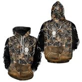 Maxcorners Deer Buck Camouflage Custom Name 3D All Over Printed Shirts, Deer Hunting Shirt, Hunting Accessories LM1812