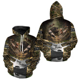 Maxcorners Custom Wild Hog Hunting Camo 3D Printed Shirts, Hunting Gifts for Boar Hunter LM1109