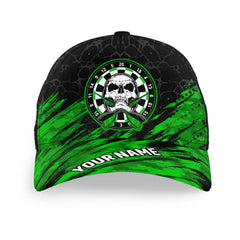 Maxcorners Darts Skull Personalized Name 3D Cap