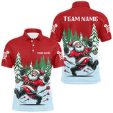 Maxcorners Funny Santa Darts Jersey Multicolor Option Customized Name, Team Name 3D Shirt