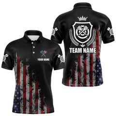 Maxcorners Customized American Flag Smoke Darts Shirt For Men, Patriotic Darts Jersey Team Polo & 1/4 Zip TU2309