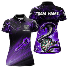 Maxcorners Purple Thunder Lightning Custom Cobra Snake Dart Shirts Best Dart Jerseys Dart Team Shirts