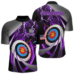 Maxcorners Personalized Mandala Flower Archery Target Custom Men Archery Polo Shirts, Archery Jerseys