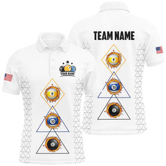 Maxcorners Billiard 8 Ball 9 Ball 10 Ball Mutilcolor OptionsCustomized Name, Team Name 3D Shirt