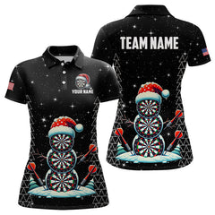 Maxcorners Galaxy Funny Snow Darts Board Christmas Dart Shirts Xmas Black Dart Jersey Gifts