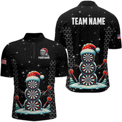 Maxcorners Galaxy Funny Snow Darts Board Christmas Dart Shirts Xmas Black Dart Jersey Gifts