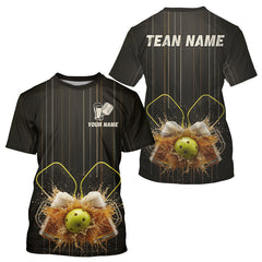 Maxcorners Custom Funny Cheer Beers Pickleball T-Shirt For Men Outfits Pickleball Jerseys LM1411