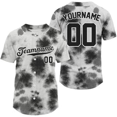 Maxcorners Black-White Baseball Jerseys For Men Custom Funny Baseball Shirt, Youth Baseball Jersey LM2608