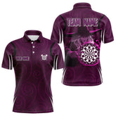 Maxcorners Custom Purple Dartboards And Witch Dart Shirts For Men, Dart Team Jerseys LM243