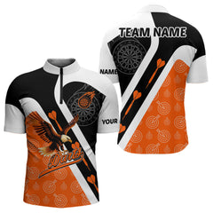 Maxcorners Custom Darts Board Orange Flying - Eagles Dart Shirts For Men, Dart Team Jerseys