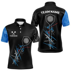 Maxcorners Darts Dart Arrow Scratches Effect Custom Dart Shirt For Men, Dart Team Jerseys
