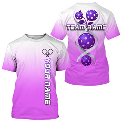 Maxcorners Purple Pickleball It's In My DNA Custom Pickleball T-Shirt For Men, Pickleball Team MT0708