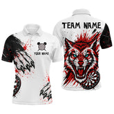 Maxcorners Colorful Splashed Tiger & Dartboard Men's Darts Shirt - Custom Name For Darts Jersey MT1006