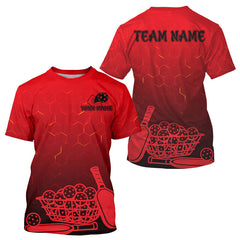 Maxcorners Funny Pickleball T-Shirt For Men Custom Name Shirt For Pickleball Lovers LM0803