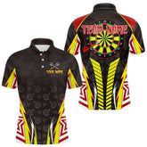 Maxcorners Multicolor Dartboard Darts Shirt For Men - Custom Team & Name For Darts Jersey LM2206