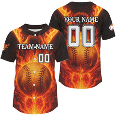 Maxcorners Men's Baseball Jersey Custom Flame Eagle Baseball Jersey For Newborns, Baseball Team Shirt LM2608