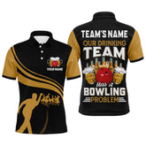 Maxcorners Bowling Beer Lovers Vintage Bowler Customized Name And Team Name 3D Shirt