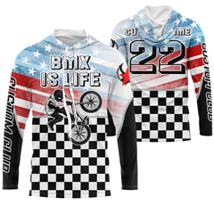 Maxcorners BMX Is Life Cycling Customize Name 3D Shirts