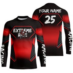 Maxcorners Custom Motocross Jersey Kid Men Women Upf30+ Red Dirt Bike Shirt MX Off-Road Rider Motorcycle MT2809