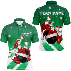Maxcorners Christmas Funny Bowling Multicolor Option Customized Name 3D Shirt