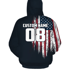 Maxcorners Custom Quad Racing Hooded Jersey Men Women ATV Motocross Hoodie Patriotic Extreme Off-Road MT2709