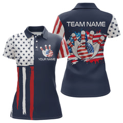 Maxcorners Custom American Bowling Shirt Bowling Jersey for Men Women Team Polo&1/4 Zip