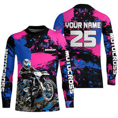 Maxcorners Custom Motocross Jersey Dirt Bike Clothes Upf30+ Mens Women Off-Road Jersey| MT2709