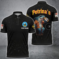 Maxcorners Ball 8 Billiard Jersey Customized Name, Team Name 3D Polo Shirt For Frank 1