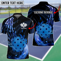 MaxCorners Personalized Name Pickleball 3D Polo Shirt