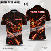 Maxcorners Billiard Ball 8 Dragon Jersey Sport Multicolor Options Personalized Name, Team Name 3D Shirt (4 Colors)