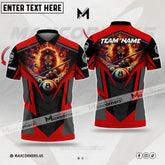 Maxcorners Billiard Ball 8 Lion Jersey Sport Multicolor Options Personalized Name, Team Name 3D Shirt (4 Colors)