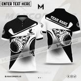 MaxCorners Golf Multicolor Option Customized Name 3D Polo Shirt (4 colors)