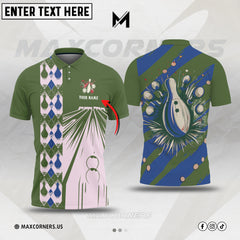Maxcorners Bowling Customized Name 3D Shirt (5 Colors)