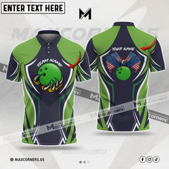 Maxcorners Bowling Customized Name & Team Name 3D Shirt (5 Colors)