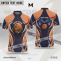 Maxcorners Bowling Customized Name & Team Name 3D Shirt (5 Colors)