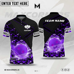 Maxcorners Pickleball Mutilcolor Options Personalized Name & Team Name 3D Shirt (4 colors)