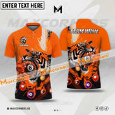 Maxcorners Billiards Tiger Sport Jersey Multicolor Options Personalized Name, Team Name 3D Shirt (4 Colors)