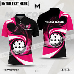 MaxCorners Pickleball Personalized Name & Team Name 3D Shirt (4 colors)